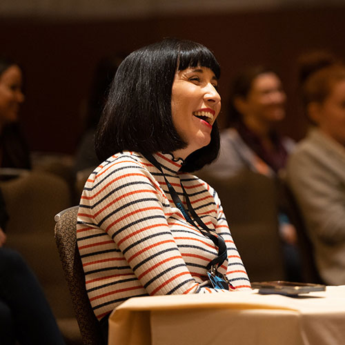 Relativity Fest Attendee Laughing