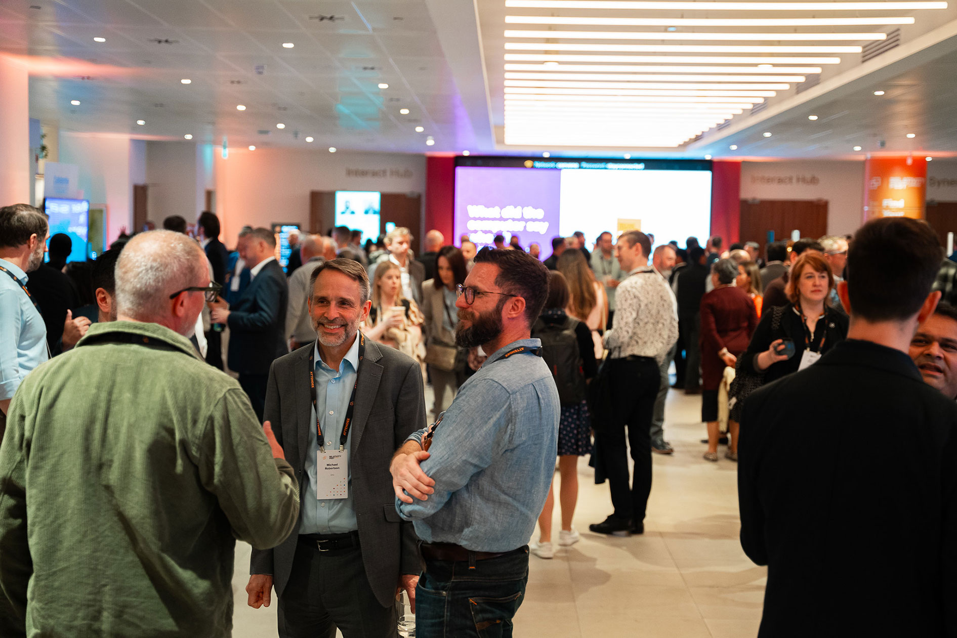 Attendees mingling at Relativity Fest