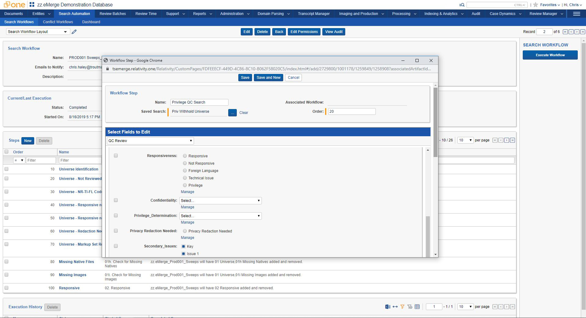 Search Automation by Troutman Sanders Screenshot