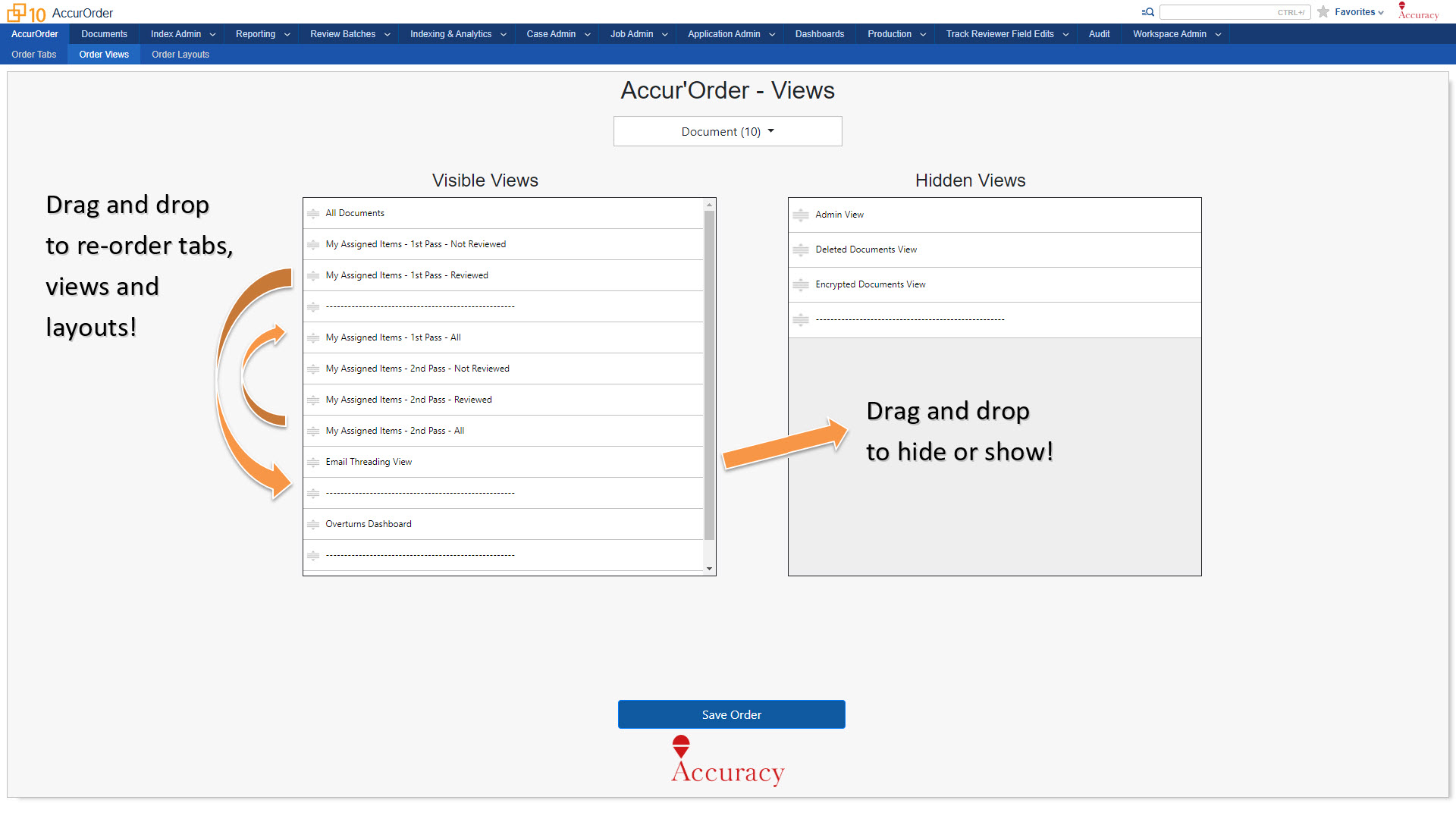 Accurâ€™Order by Accuracy Screenshot