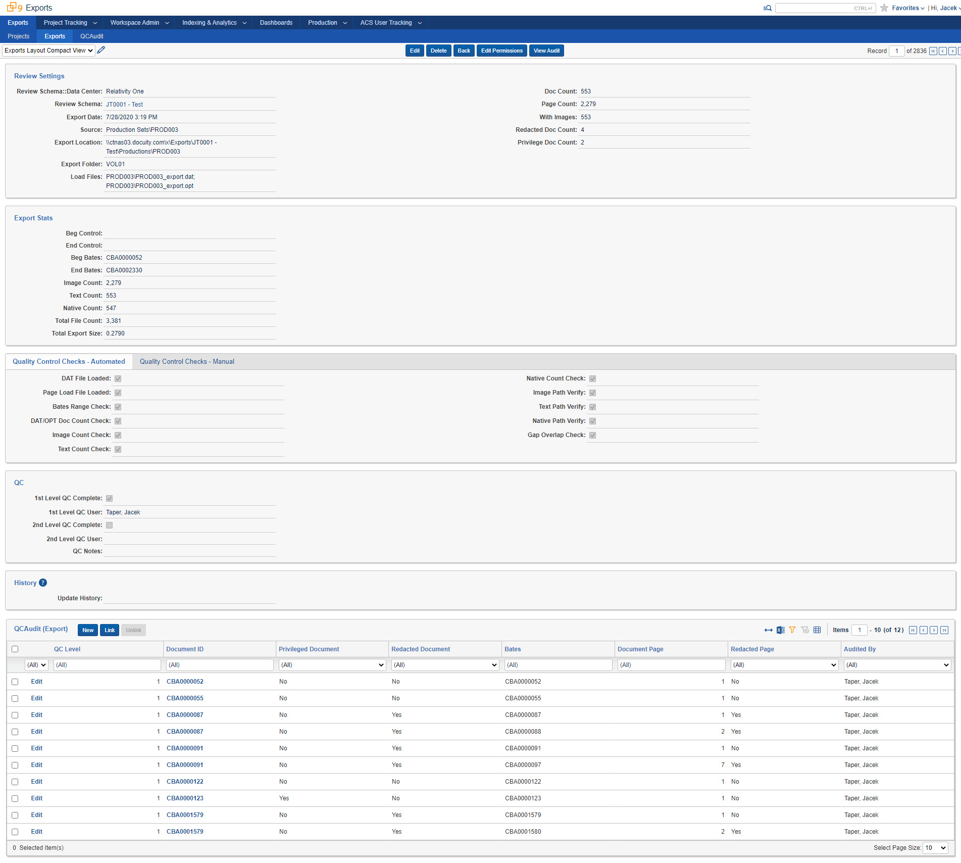 Export QC Wizard by Aon Screenshot